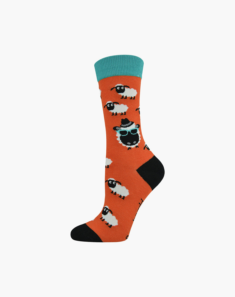 Womens Baad Bamboo Sock W2-8 Orange