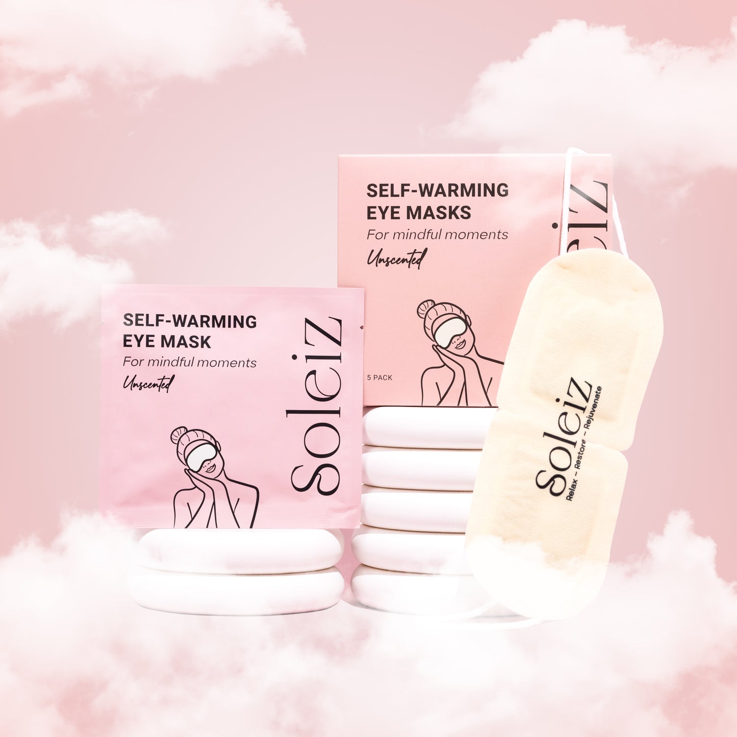 Unscented Self-Warming Eye Mask (5 Pack)